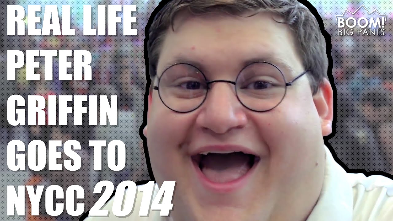 Real Life Peter Griffin Goes To NYCC 2014 BOOM Big Pants YouTube