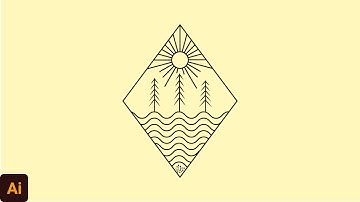 How to Make Line Art Style with Illustrator | Minimalist Line Art Design Adobe Illustrator