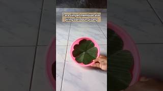 CARA SIMPEL MEMBUAT ALAS PIRING DARI DAUN PISANG
