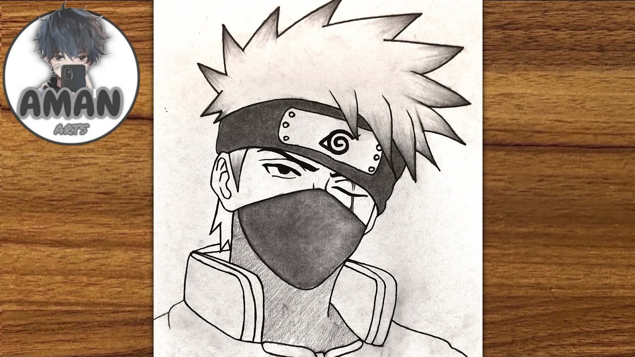 How to Draw Kakashi Hatake Step by Step | Easy Anime Drawing for Beginners