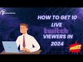 Free Twitch viewers - How to get 10 live twitch viewers for free in 2025