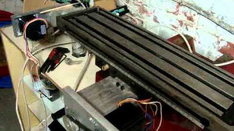 Mill fraiseuse Sieg X3 CNC conversion nema 23  test