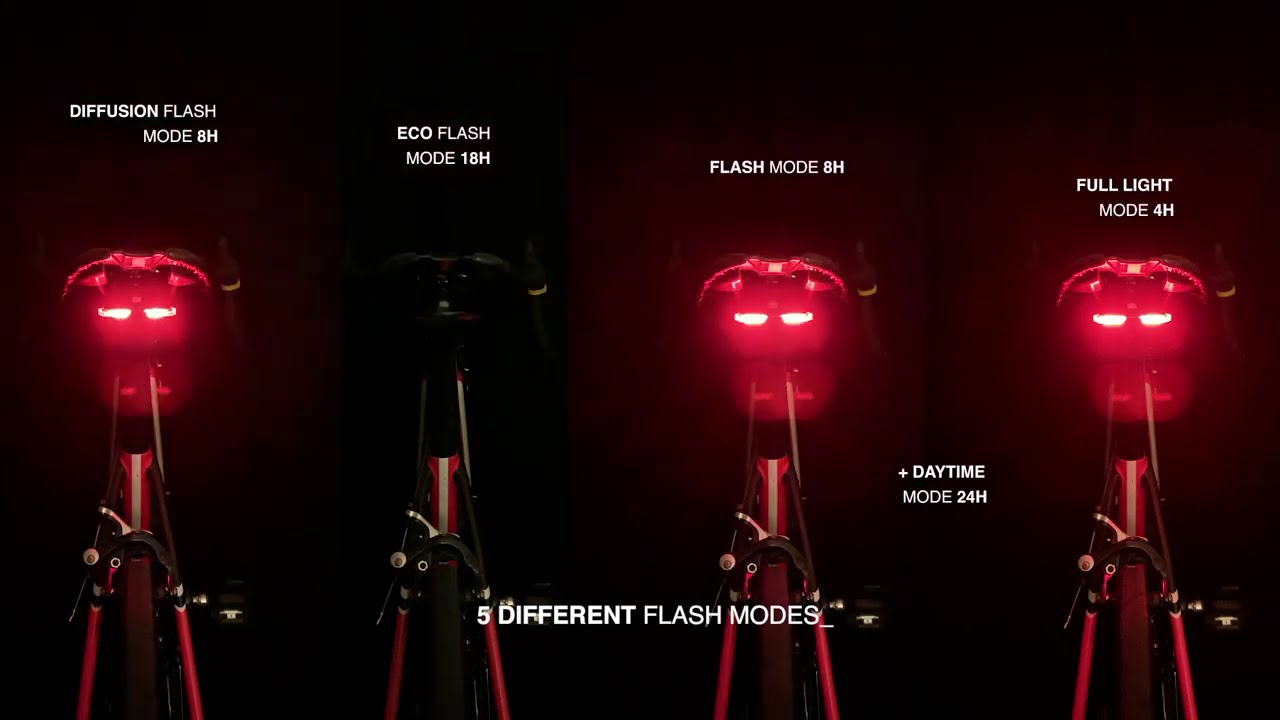 Eclairage vélo arrière avec feu stop LED Kryptonite Incite XBR