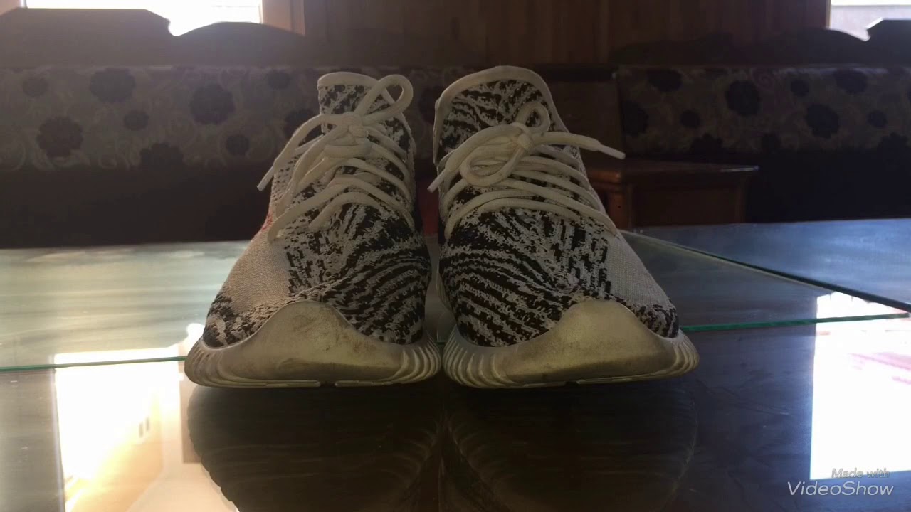 ПАЛЁНЫЕ YEEZY BOOST 350 V2 ZEBRA СПУСТЯ 3 МЕСЯЦА НОСКИ