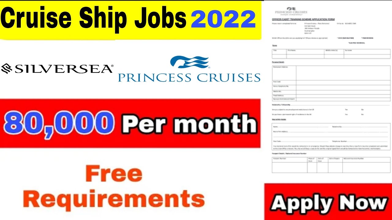 cruise ship job vacancies 2022