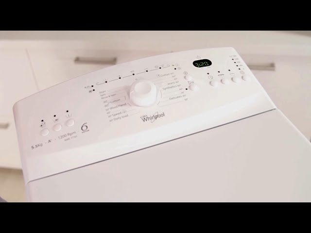 Whirlpool AWE7730 topbetjent vaskemaskine - YouTube