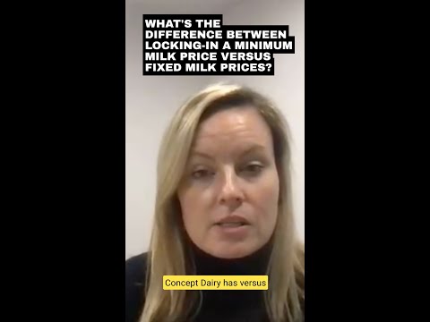 Milk Price Monthly: What’s the difference between locking in a min milk price Vs fixed milk price?