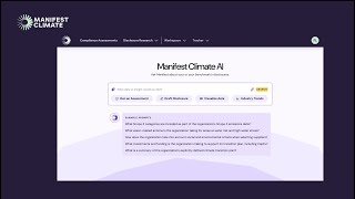 Famous Meet Manifest Climate -  Closing the ESG Data Gap with AI Wealth