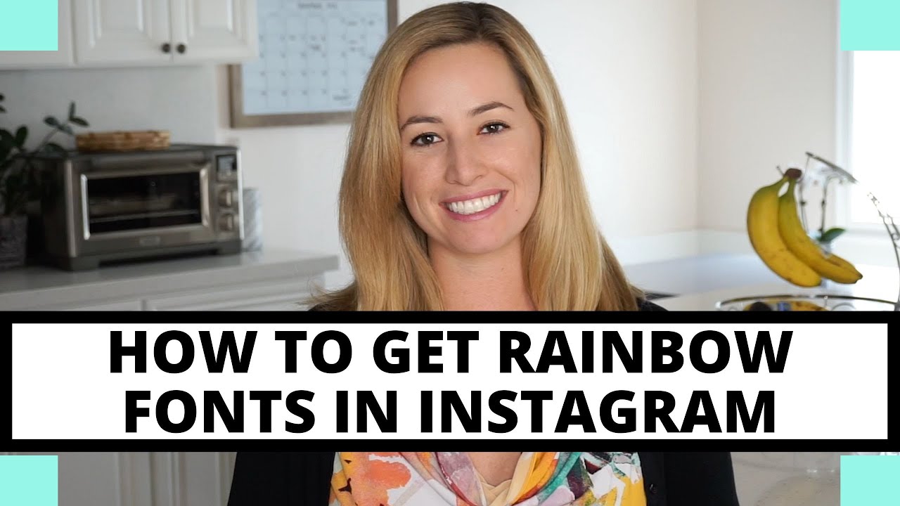 How to get rainbow fonts in Instagram
