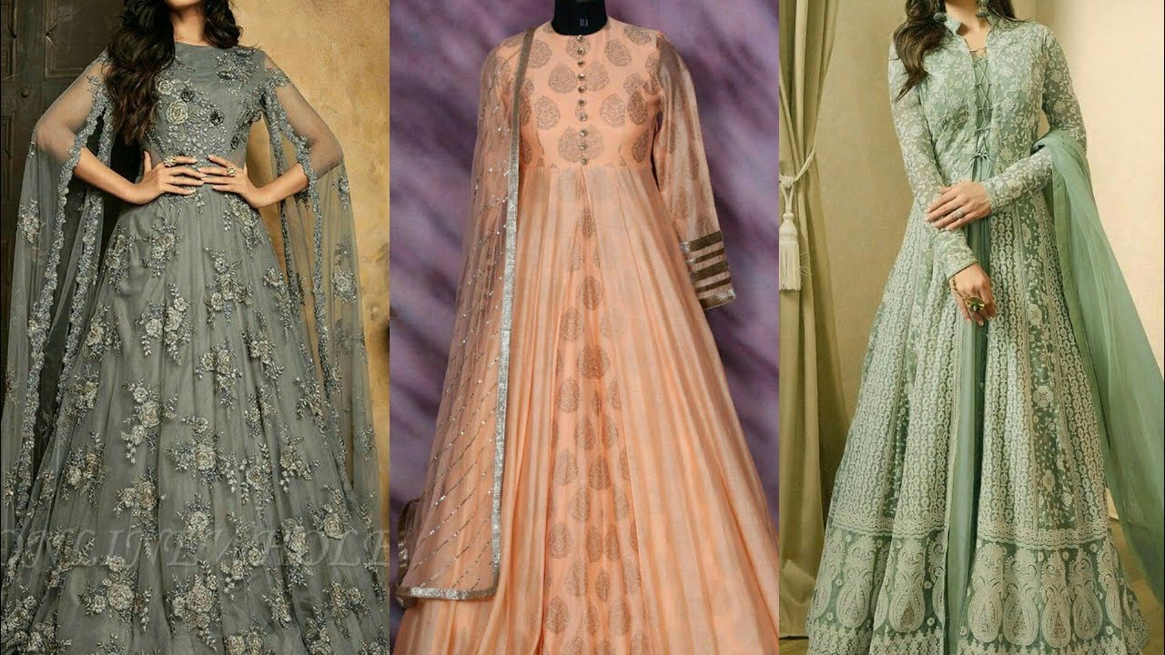 Top Designer Open Shirts, Stylish Gowns Style Long Frocks Latest