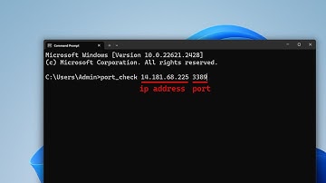 Check Port Open or Closed with only 1 command