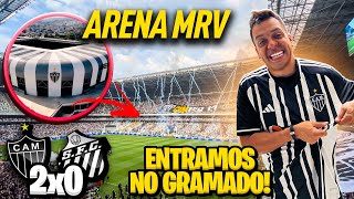 ARENA MRV É UM CALDEIRÃO!!! (ENTREI NO GRAMADO) Atlético Mg 2 x 0 Santos