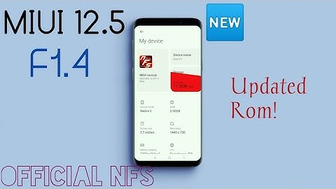 MIUI 12.5 NFS F1.4 | Official Rom ANDROID 10 | Redmi 5 Daily Use or Not Lets Check! | NFS Features