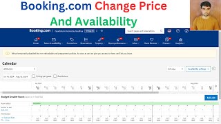 Update Your Rates And Availability In Booking.com Extranet | Booking.com Price & availablility