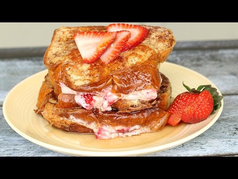 Strawberry Cheesecake Stuffed French Toast