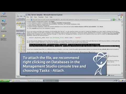 MS SQL Server 2005 Training Classes How To Download  SQL Server 2005 1 4