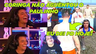 LOUD CORINGA'S REACTION TO PAULINHO TALKING TO BOLTZ! CORINGA LAUGHED A LOT! GTA RP