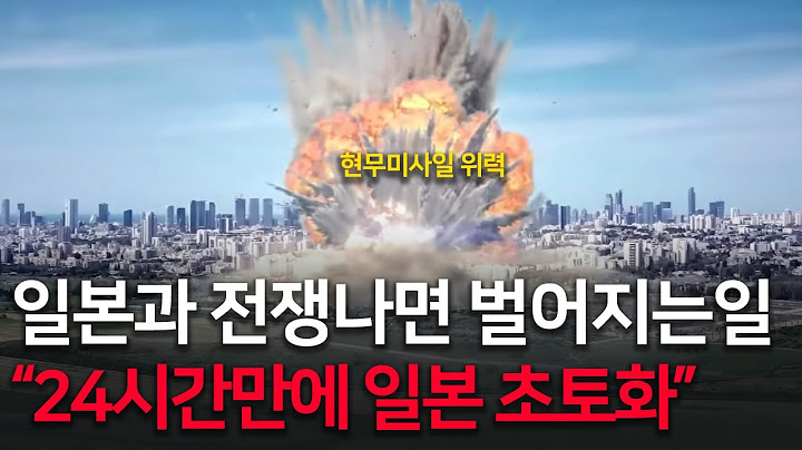 대한민국 vs 일본 전면전 : 한일전쟁 가상 시나리오