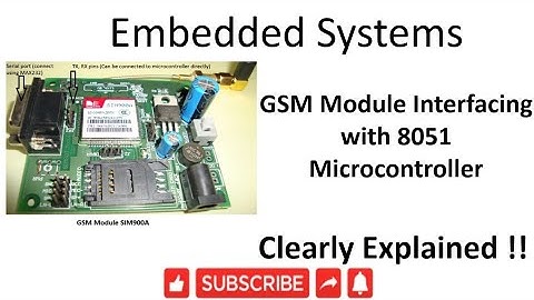 [ES-EN-30] GSM Module Interfacing with 8051 Microcontroller -lesson -30