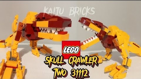 Lego alternative build skulcrawler with two 31112 set #lego #godzilla #transformers #kaiju