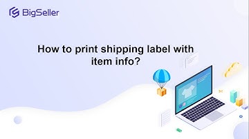 How to print shipping label with item information?