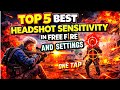Top 5 hidden headshot settings in free fire 🔥🔥 it's make you pro 🔥🤯♥️