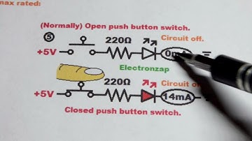 How to switch LED circuit on and off with mechanical push button switch