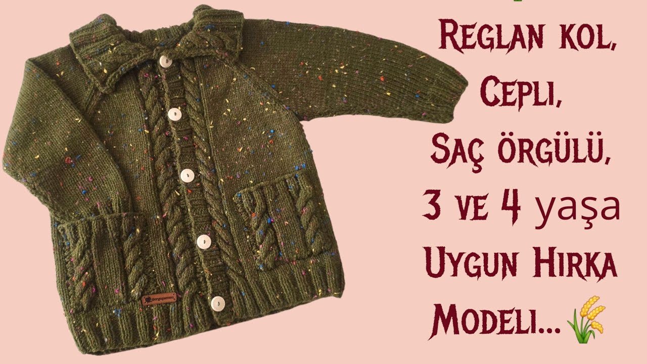 🌾 Reglan kol , Cepli, saç örgülü kırka modeli ..3 ve 4 yaş a uygun ..(açıklama👇)