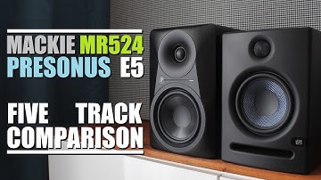 Mackie MR524 vs Presonus Eris E5  ||  5 Track Comparison