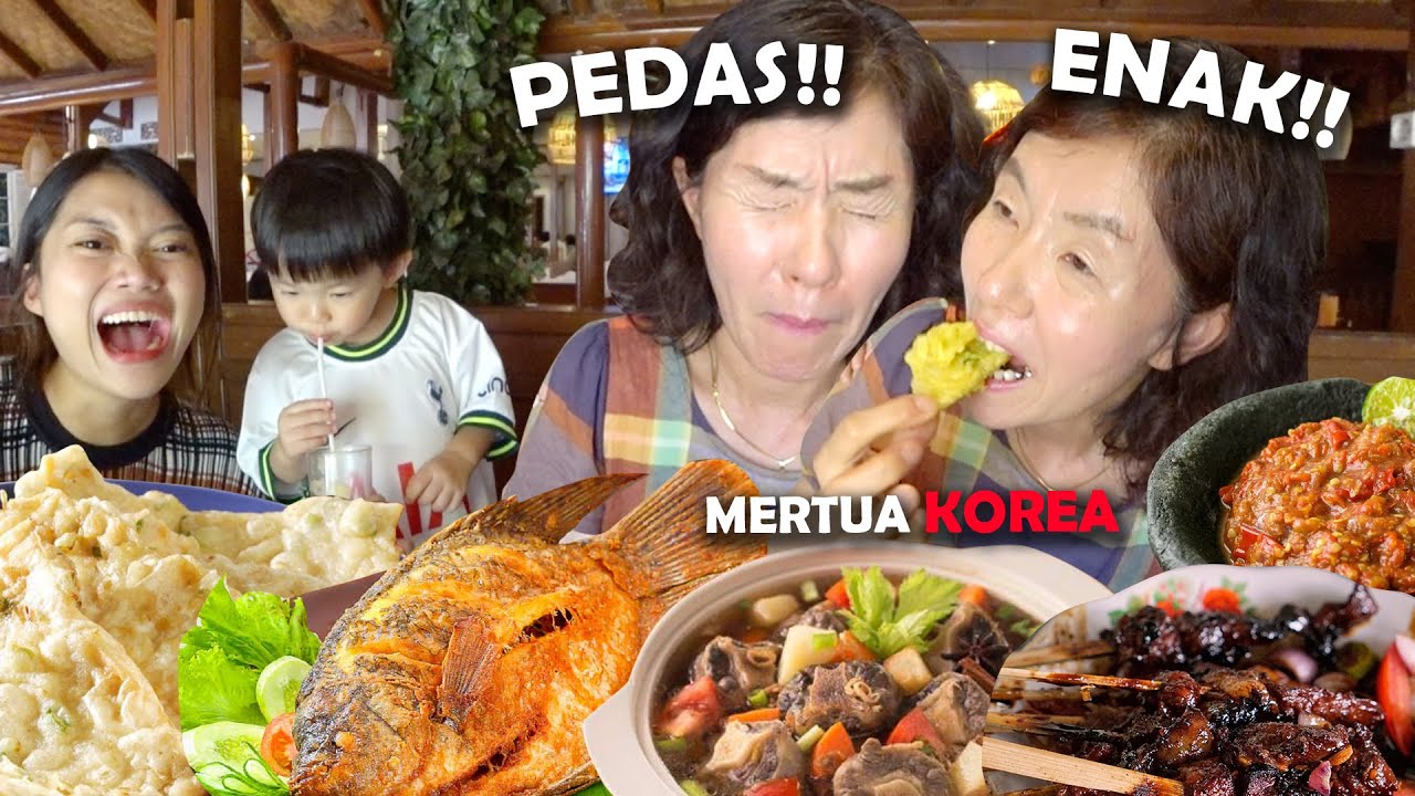 PERTAMA KALI NYOBAIN MAKANAN SUNDA KE MERTUA KOREAA!!🇰🇷🇮🇩😋