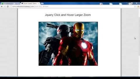 How to upload Click and Hover jQuery Zoom into WebStarts