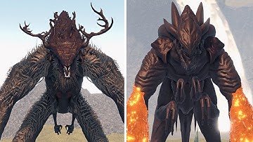 MUTO PRIME vs CLERIC MUTO Kaiju Universe - Comparação