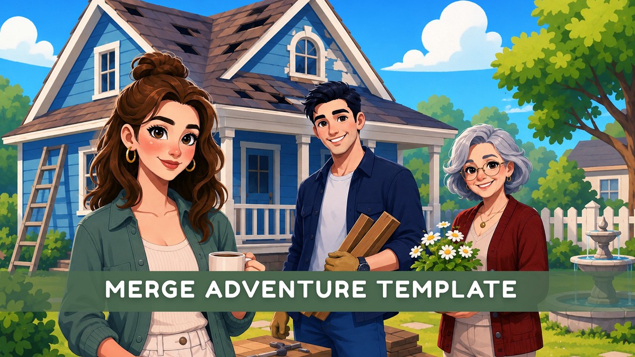 Merge Adventure | Template + Editor, video preview 2