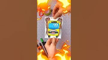 Creepy Paper Craft by Bus Eater VS Choo Choo Charles 👹#buseater #choochoocharles #papercraft #craft