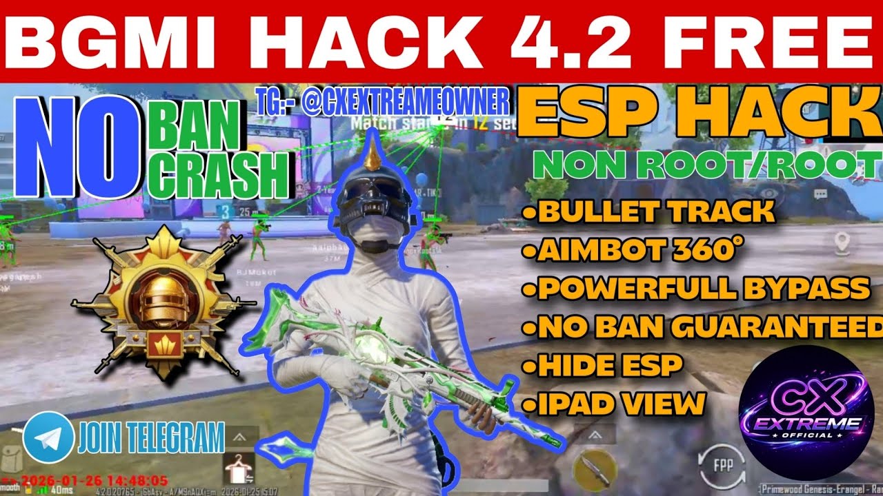 BGMI HACK 4.2 | BGMI 4.2 MOD APK | BGMI ESP HACK | BGMI NEW HACK TODAY | HOW TO HACK BGMI HACK