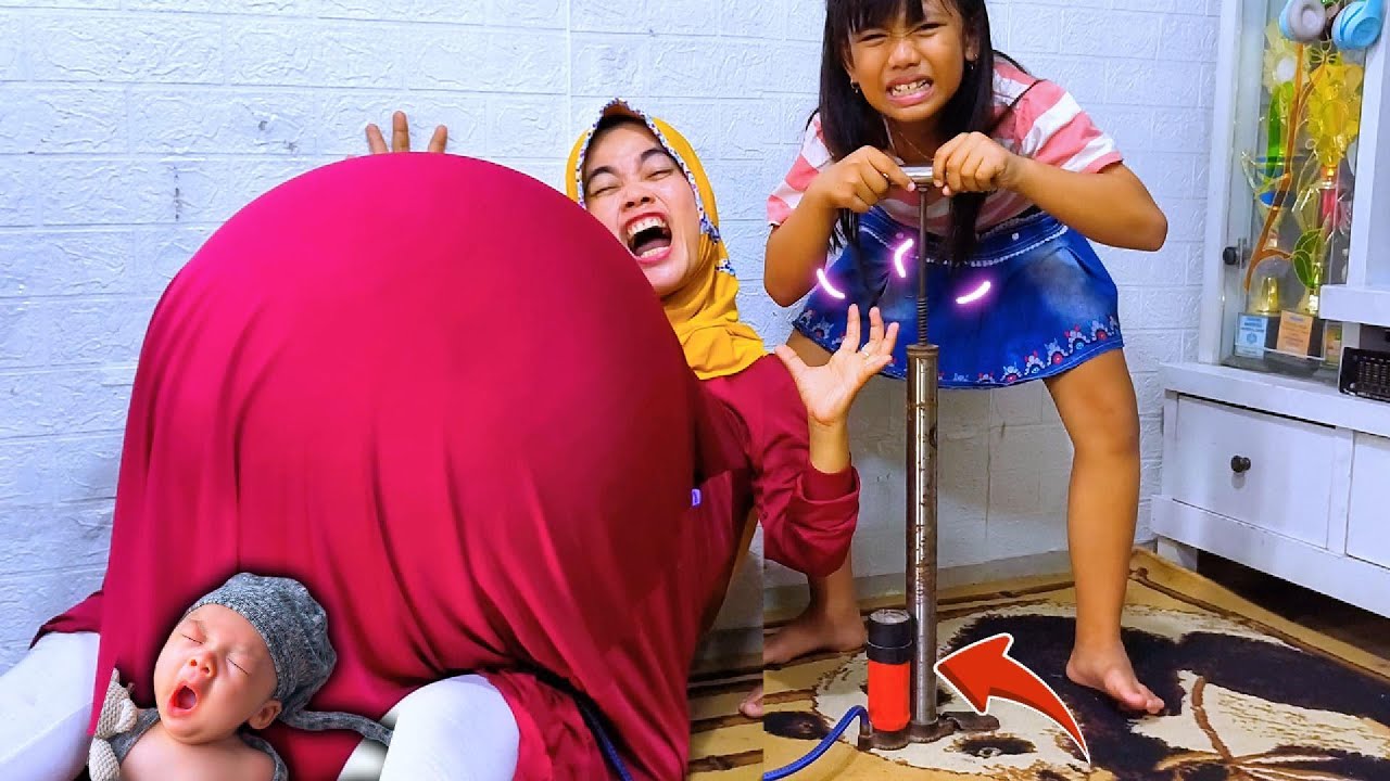 KAGETT...!!! GAWATT.... MAMA KENA PRANK ISENG PERUT MEMBESAR HAMIL  KONTRAKSI HINGGA MELAHIRKAN