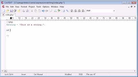 Beginner PHP Tutorial 44 Expression Matching