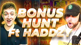 We make me HUGE PROFIT in this $100,000 Bonus Hunt ft.@HaddzyYT!!... OVER 25 BONUSES!! (Highlights)