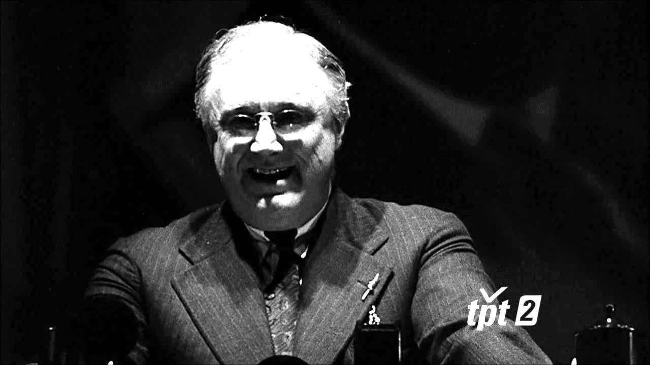 FDR mocks Republican promises.