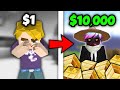 $1 Account Vs $10.000 Account In Bedwars! 🤑 ‖ BlockmanGo BedWars