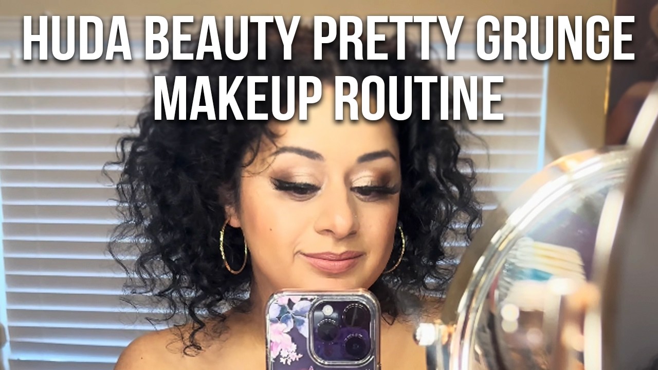 Huda Routine Huda Beauty Pretty Grunge Palette - Makeup Routine - YouTube