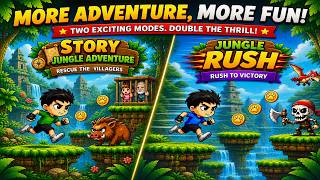 Smart Boys: Jungle Adventure - Jungle Rush Mode / Dino Mode, Level 1 to 6 screenshot 1