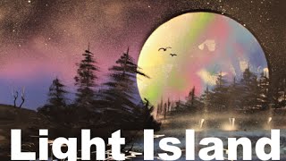 Light Island - Spray Paint Art by René Schell