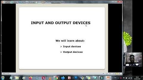 Class 2: Input and Output devices - Part 1