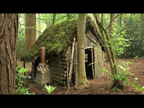 primitive-log-cabin-in-the-woods---moss-roof-(overnight-camp)
