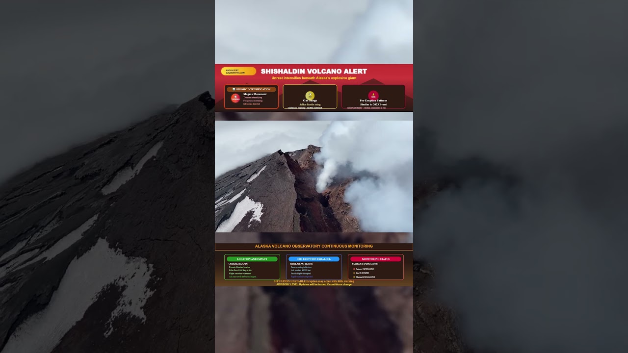 SHISHALDIN VOLCANO ALERT RAISED – AUGUST 25, 2025