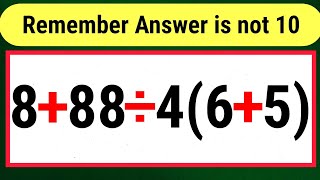 This Easy Math problems Has Everyone Confused ! 