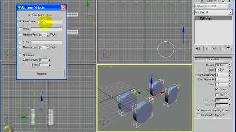 3DS Max - Rename Objects Panel