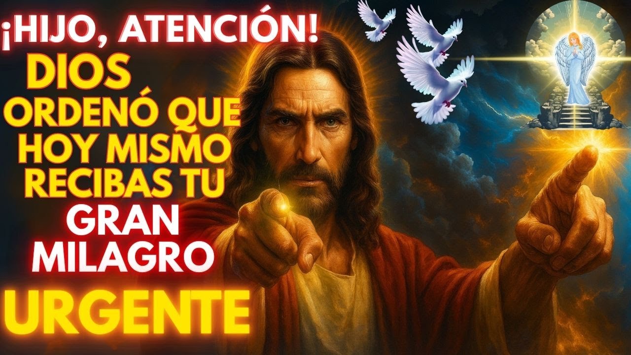 🚨 ¡HIJO, ATENCIÓN! DIOS ORDENÓ QUE HOY MISMO RECIBAS TU GRAN MILAGRO URGENTE