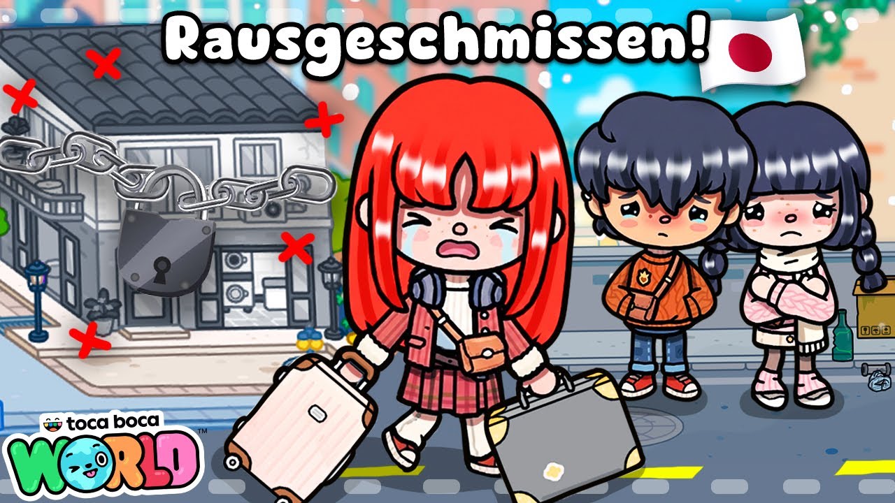 WIR WURDEN AUSM HAUS RAUSGESCHMISSEN in JAPAN ❌ *WO SOLLEN WIR JETZT HIN?* 😭 Toca Boca Story Deutsch